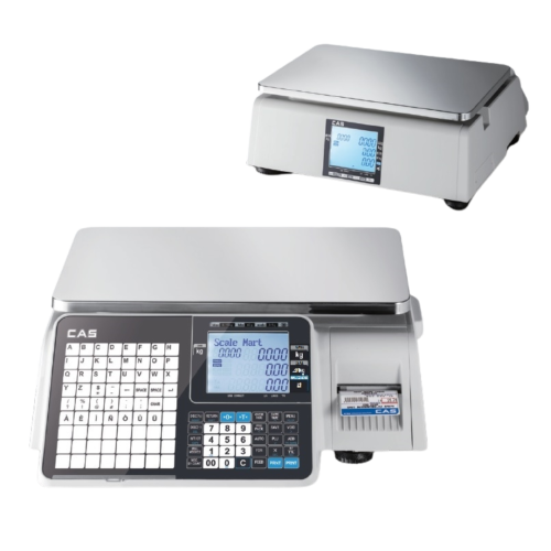 CL3000 15B Legalizowana waga sklepowa drukująca etykiety CAS [15kg/2-5g][38x25cm] 2