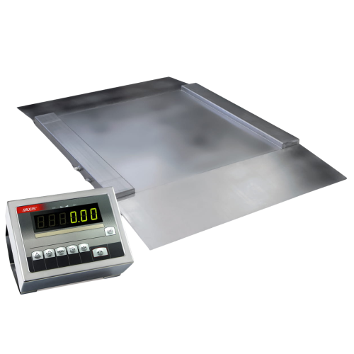 4BA1500NAN-C Waga najazdowa nierdzewna AXIS [1,5t/0,5kg][1,25x1,5m] 2