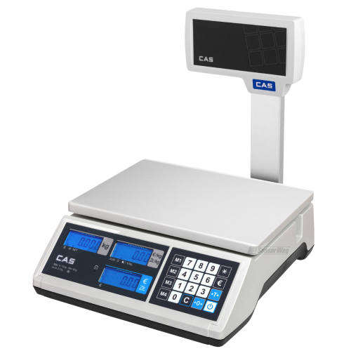 ER JUNIOR 15P RS Legalizowana waga sklepowa CAS [15/30kg-5/10kg][29x20,9cm] 2