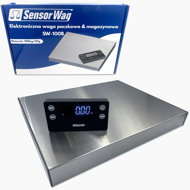SW-100B Waga magazynowa, paczkowa [100kg/50g][293x353mm] 1