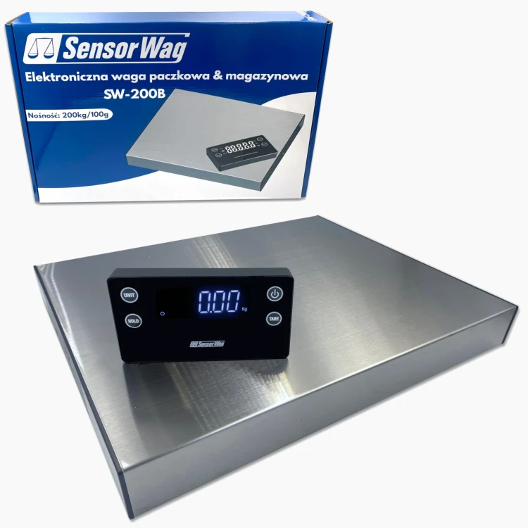 SW-200B Waga magazynowa, paczkowa [200kg/100g][293x353mm] 1