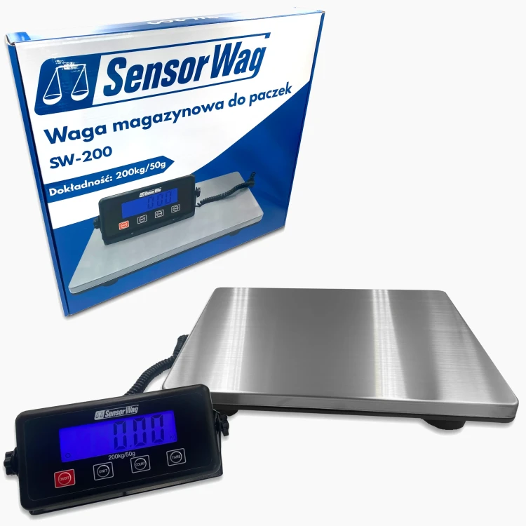 SW-200 Waga magazynowa do paczek [200kg/50g][388x305mm] 11
