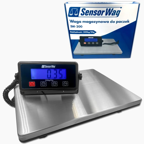 SW-200 Waga magazynowa do paczek [200kg/50g][388x305mm] 1
