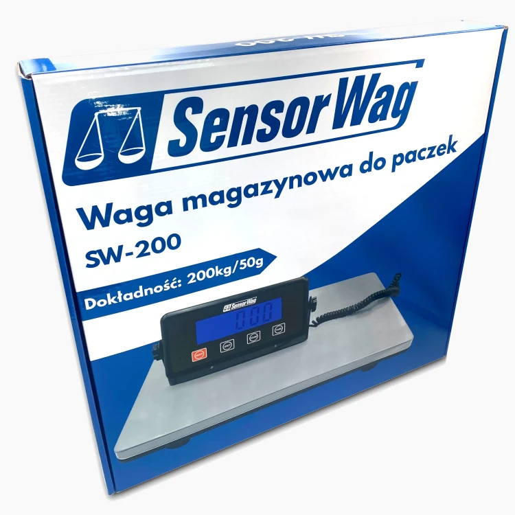 SW-200 Waga magazynowa do paczek [200kg/50g][388x305mm] 10