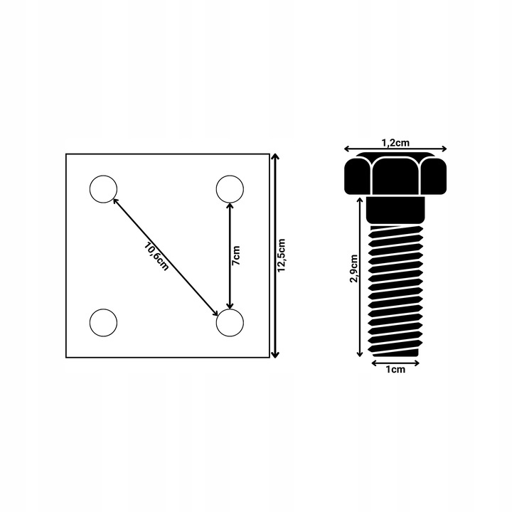 Zabezpieczenie do wagi zbiornikowej Satis, nakładka stalowa 4