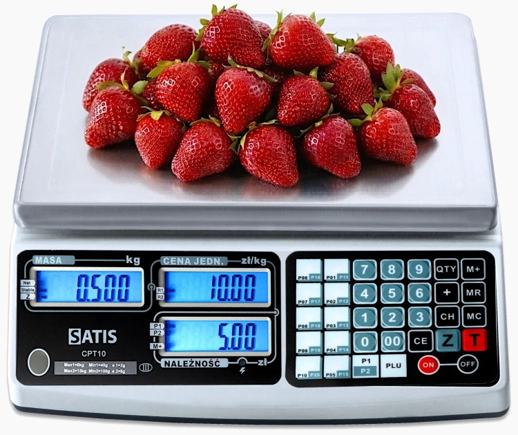 CPT-10 RS 232 Legalizowana waga sklepowa SATIS [6/15kg]  1