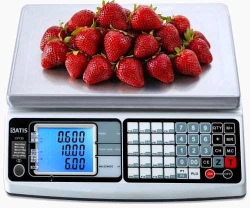CPT-20 RS 232 Legalizowana waga sklepowa SATIS [15/30kg] 1