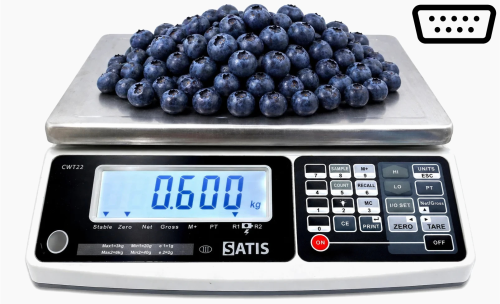 CWT-22 Legalizowana waga licząca sztuki SATIS [15/30kg-5/10g][22x31cm] RS232 1