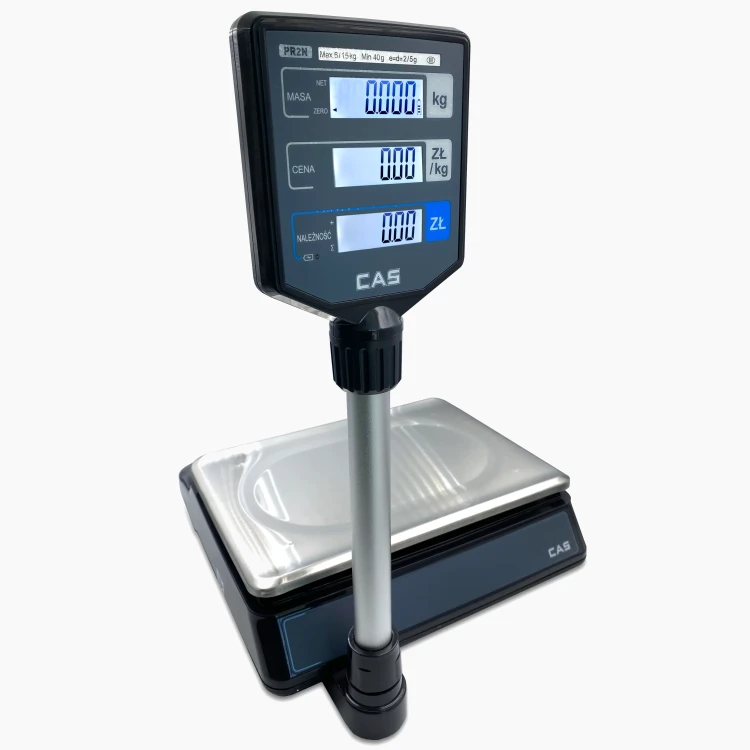 PR-II 15CP RS232 USB Legalizowana waga sklepowa CAS [6/15kg-2/5g][32,2x21,2cm] 3