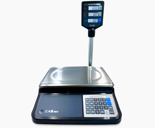 PR-II 15CP RS232 USB Legalizowana waga sklepowa CAS [6/15kg-2/5g][32,2x21,2cm] 1