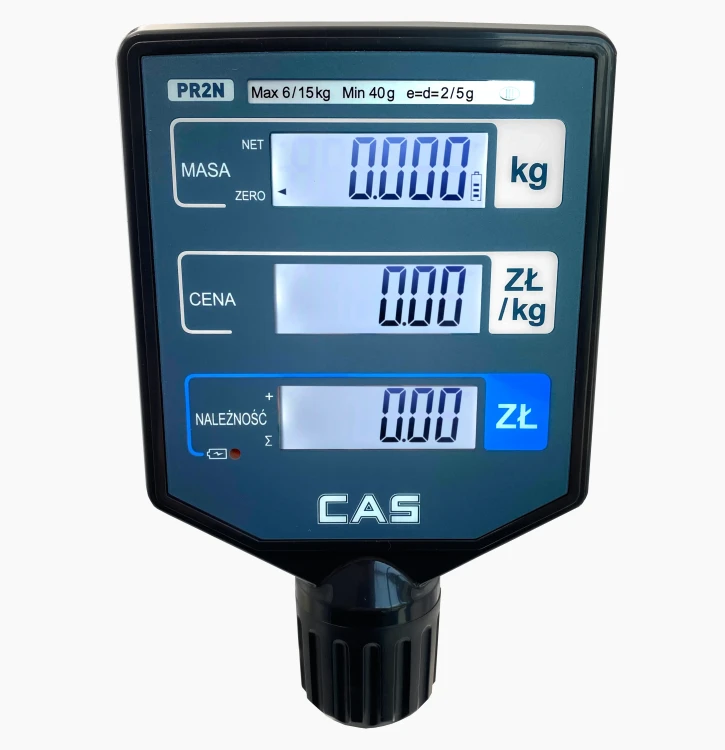 PR-II 15CP RS232 USB Legalizowana waga sklepowa CAS [6/15kg-2/5g][32,2x21,2cm] 2