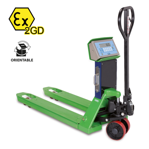 Wózek paletowy z wagą DINI ARGEO TPW EX 2GD ATEX [2t/0,2kg] 1