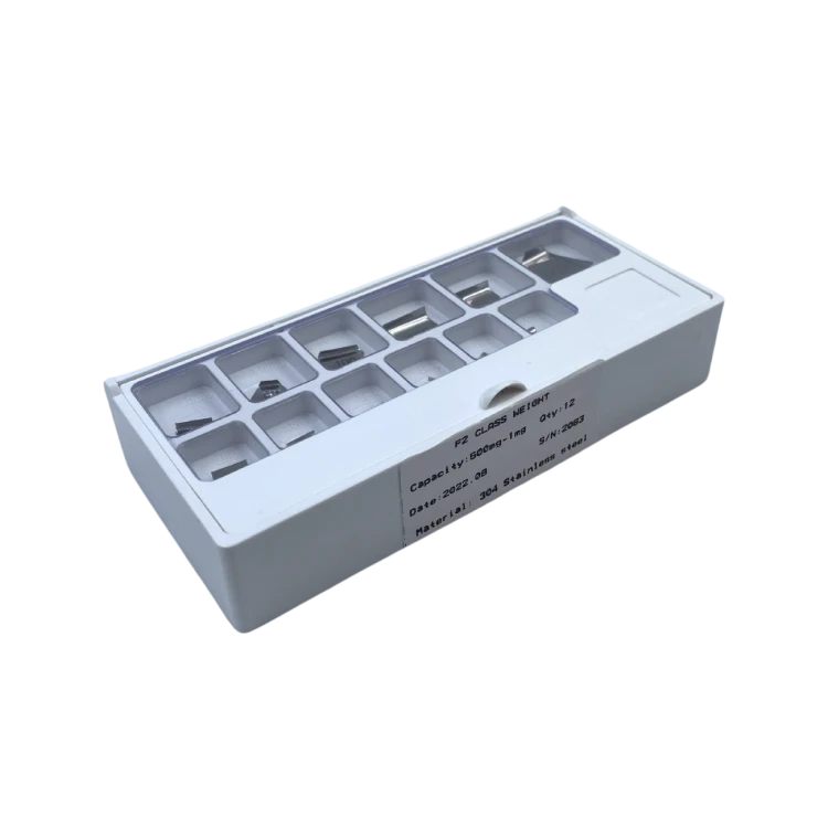 Zestaw 12 wzorców masy klasa F2 500mg - 1mg 2