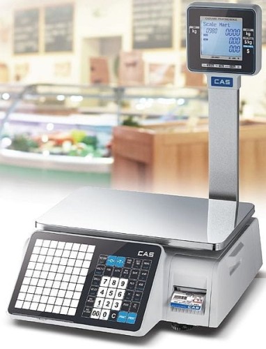 CL3000 15P Legalizowana waga sklepowa drukująca etykiety CAS [15kg-2/5g][38x25cm] 2